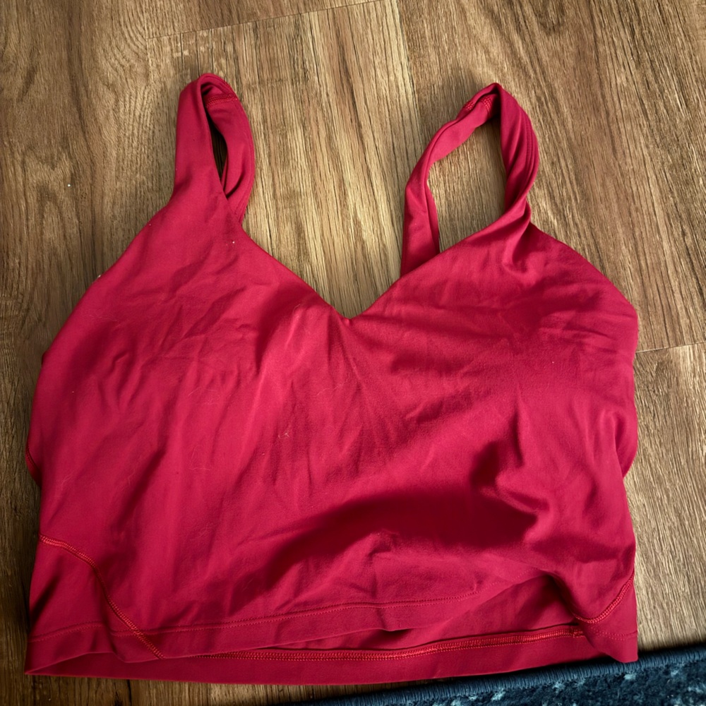 Lululemon Align Tank Top Berry Rumble Size 10 Built-In Bra Yoga Athleisure🍓